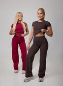Aura Flair Pants Cherry Red
